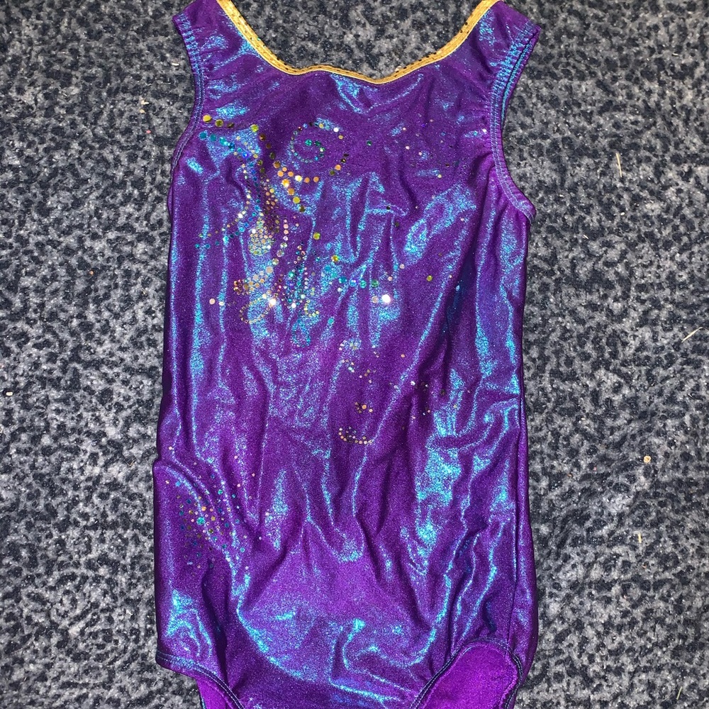 Gold/Purple Shimmer Leotard